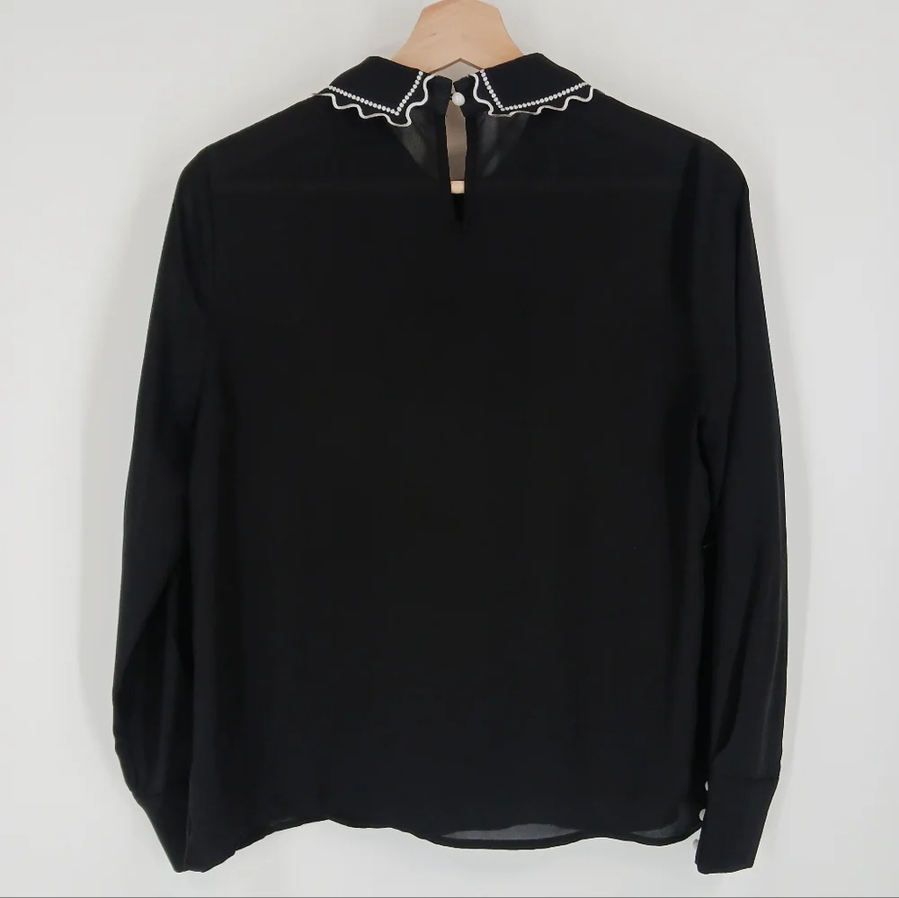 Contrast Mirrored Face Blouse - Picture 3 of 4